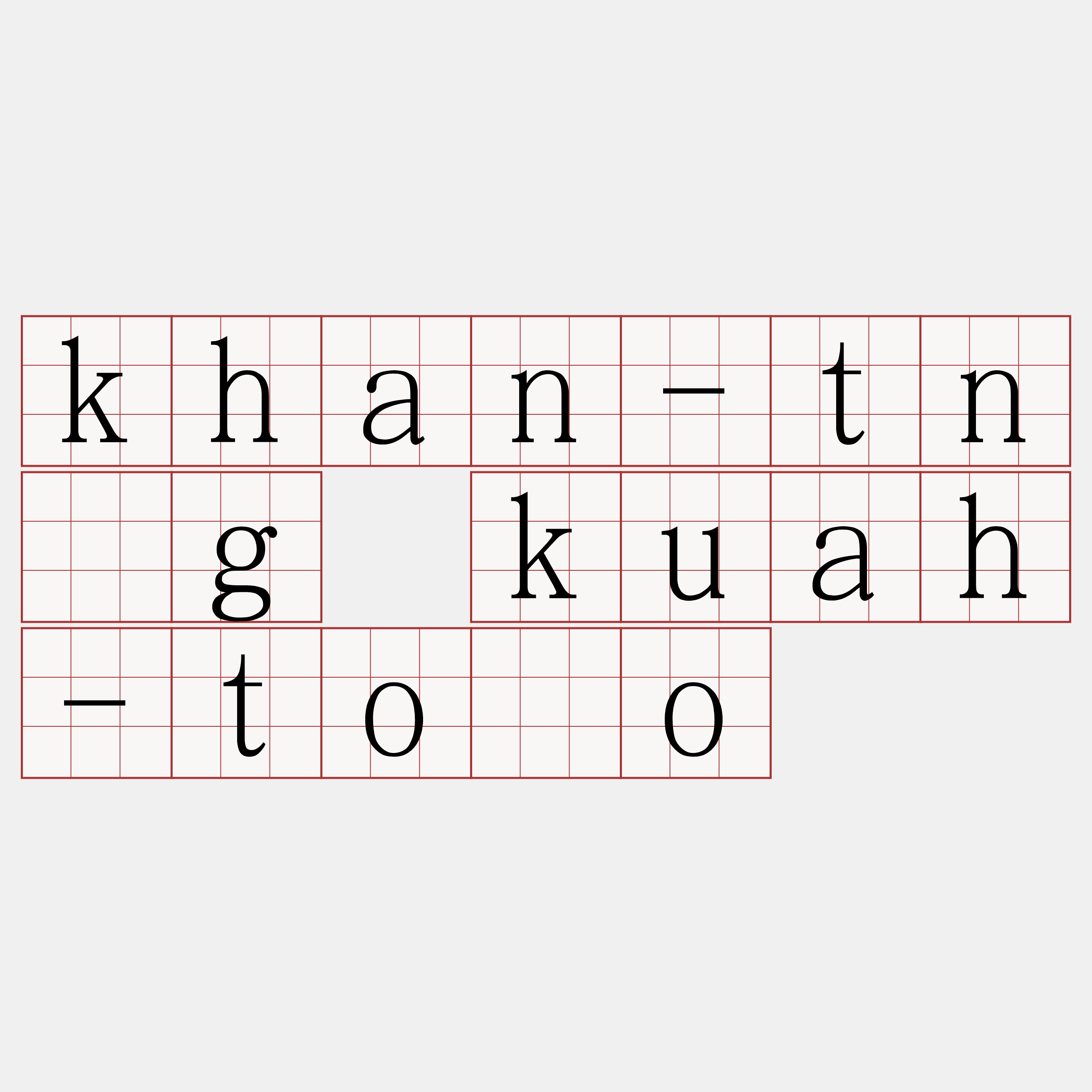 khan-tn̂g kuah-tōo